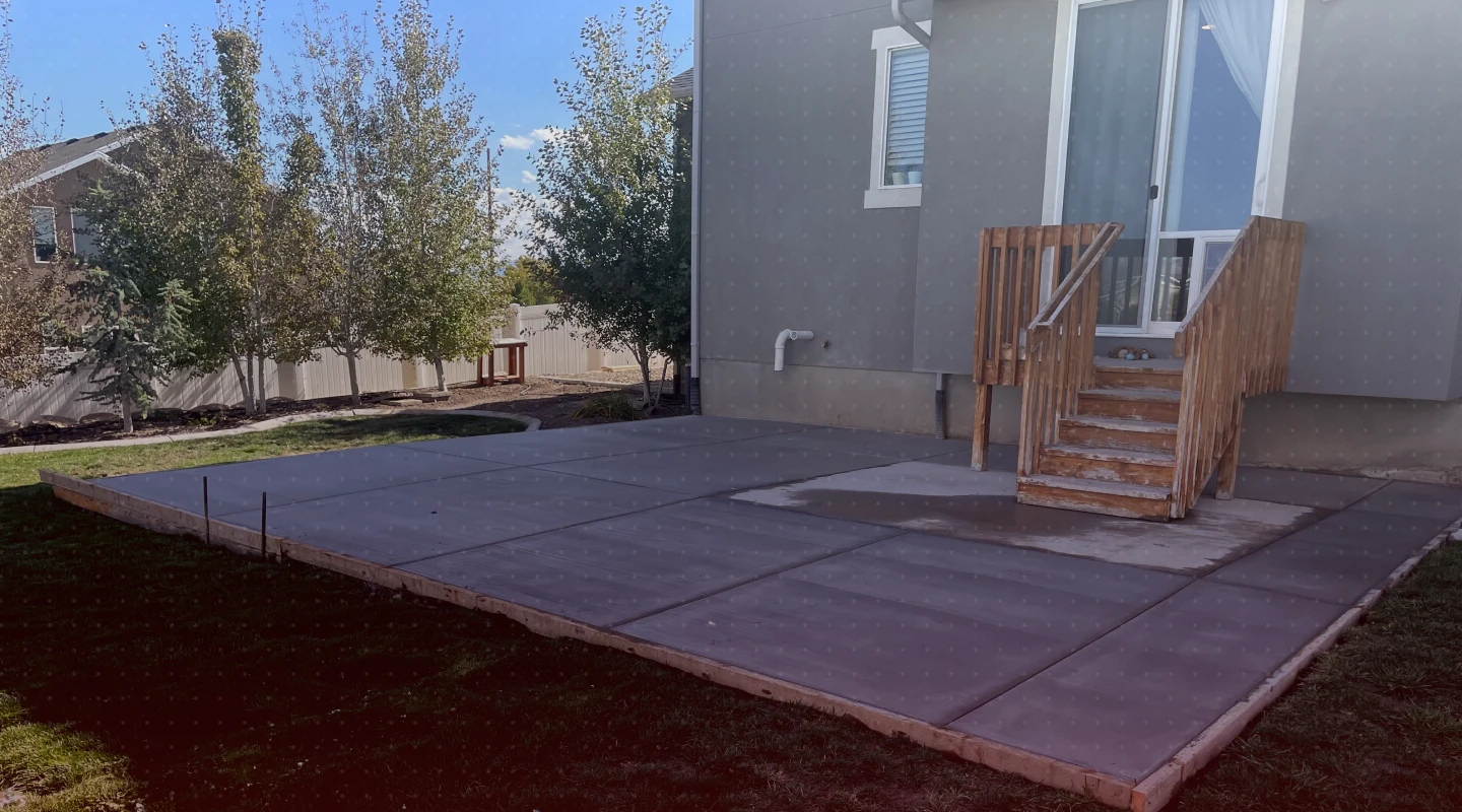concrete patio